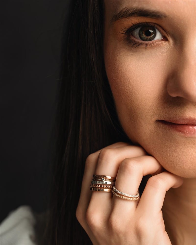 The Amelia Ring Set - Going Golden