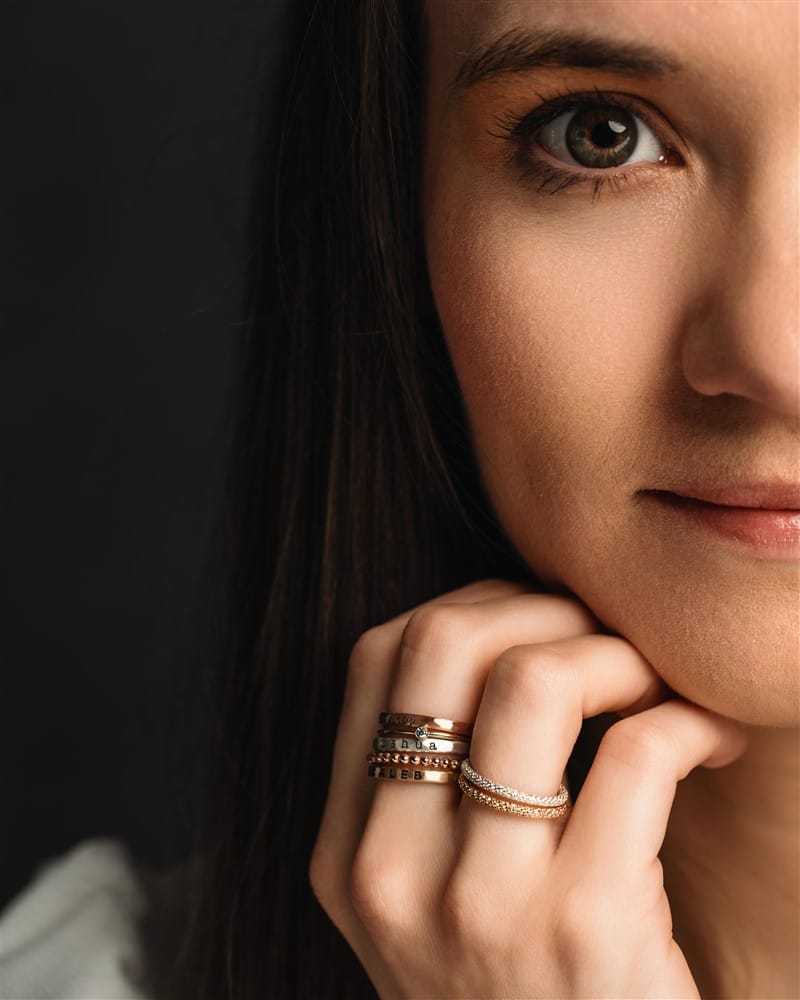 The Amelia Ring Set - Going Golden