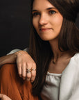 handmade and personalized jewelry for women, personalized stacking rings