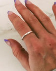 Silver Initial Signet Ring