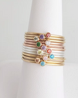 October Stacking Birthstone Ring