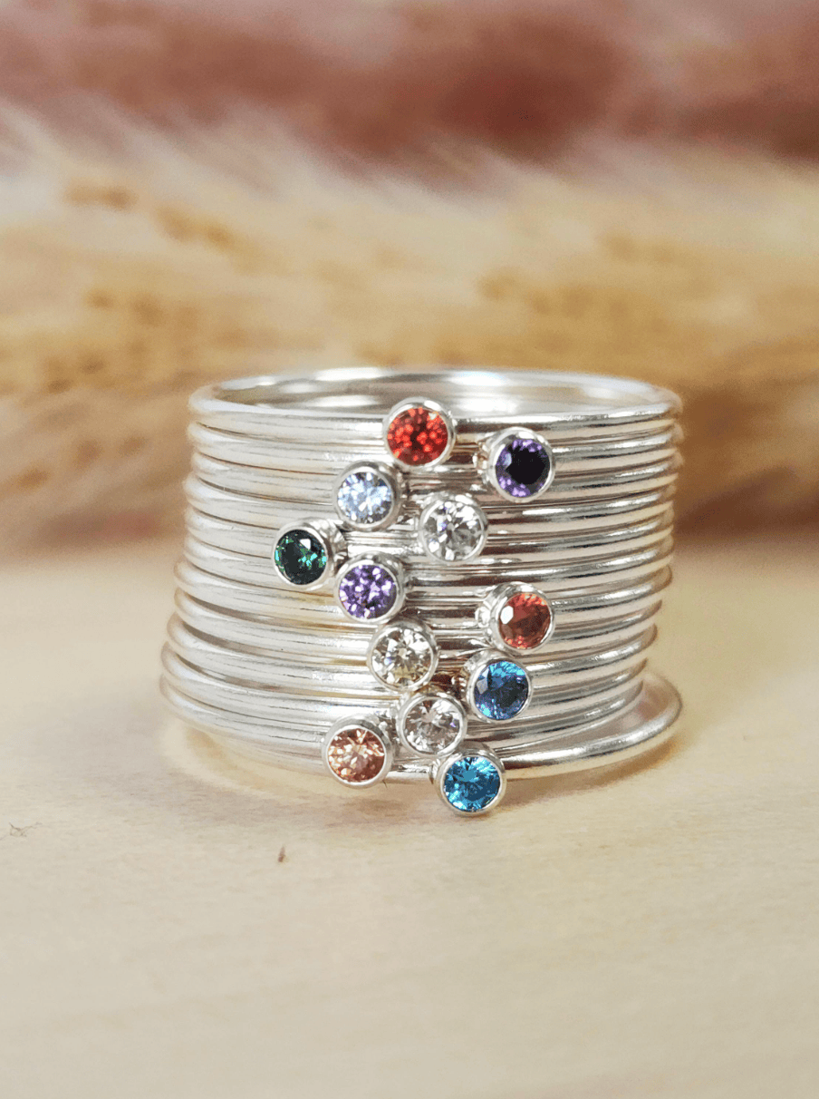 Personalized Connector Ring Set - Going Golden