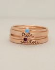 The Hannah Stacking Ring Set