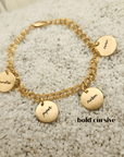 Personalized Name Charm Bracelet - Going Golden