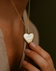 Custom Heart Locket Necklace