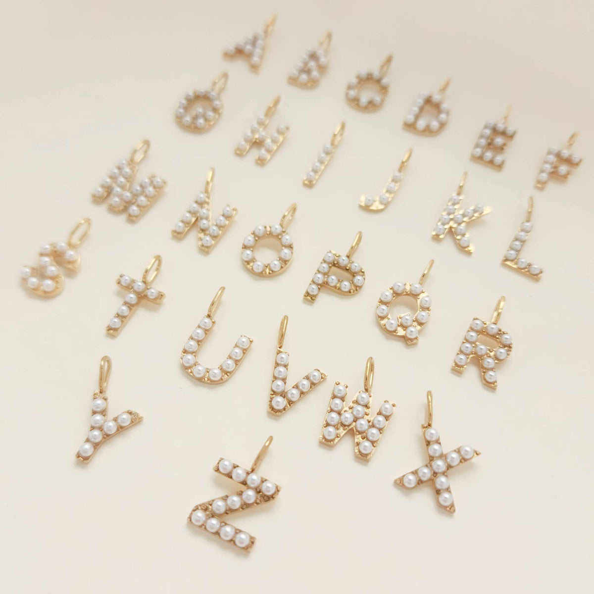 beaded alpha letters