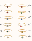 Stackable Gold Signet Class Ring Set - The Zoe