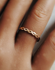 Woven Twist Ring - Going Golden