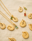 Mini Initial Nugget Necklace - Going Golden