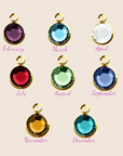 gold birthstone charms
