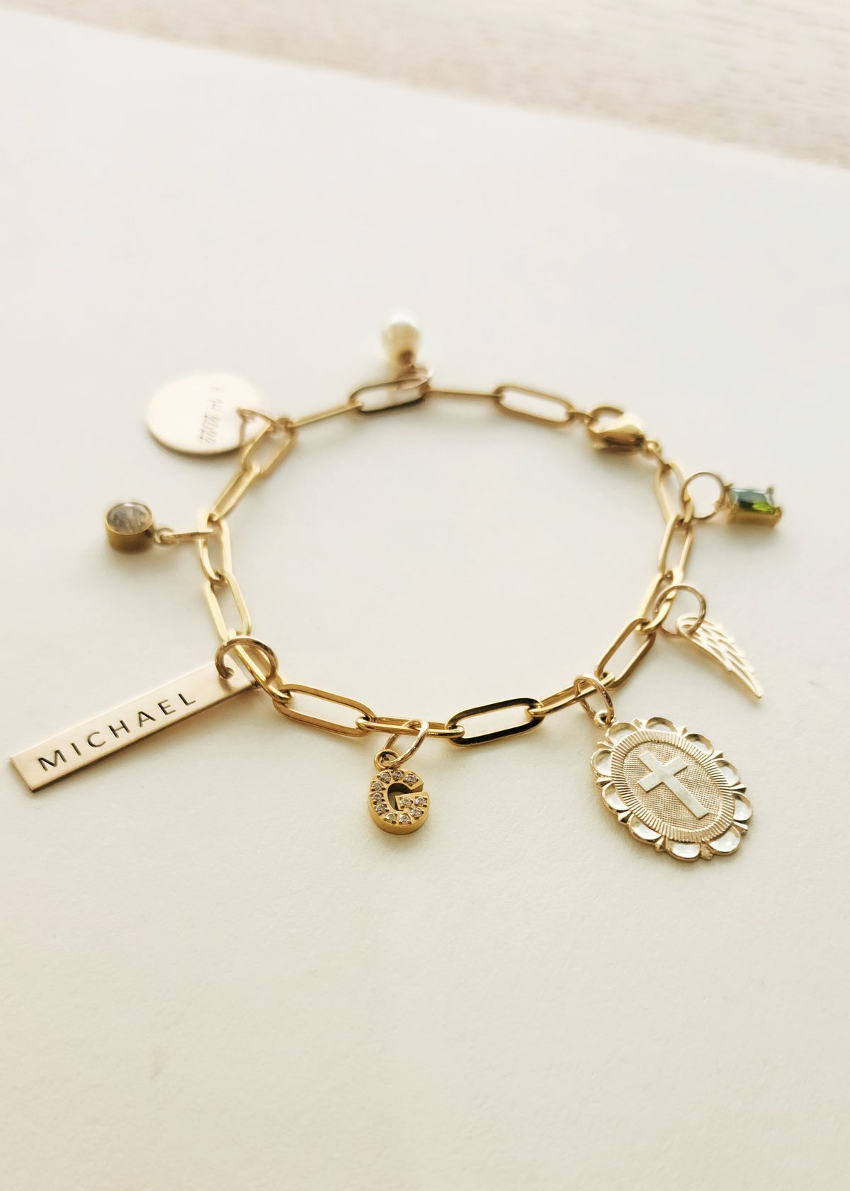 Gold Charm Bracelet