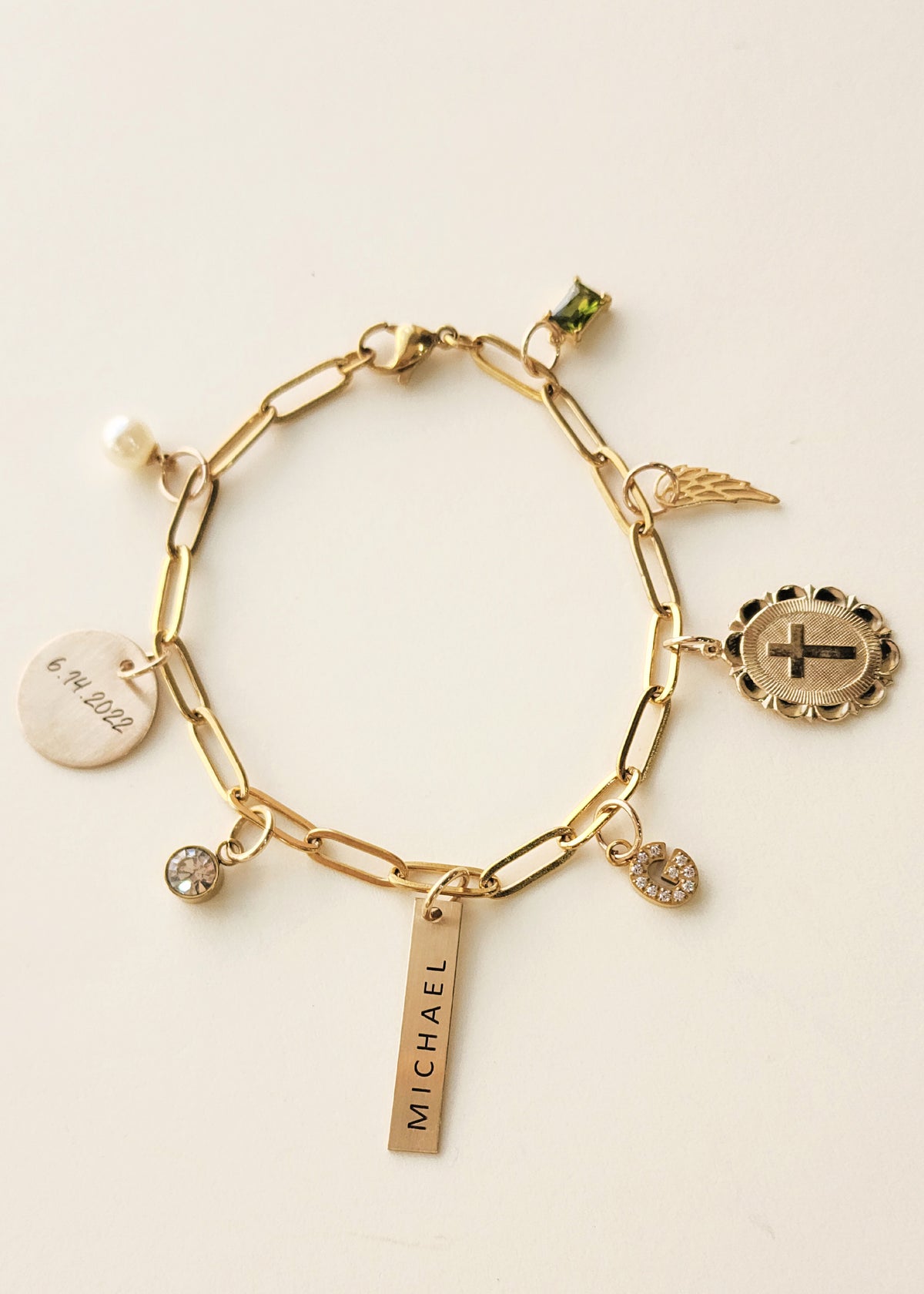 Gold Charm Bracelet