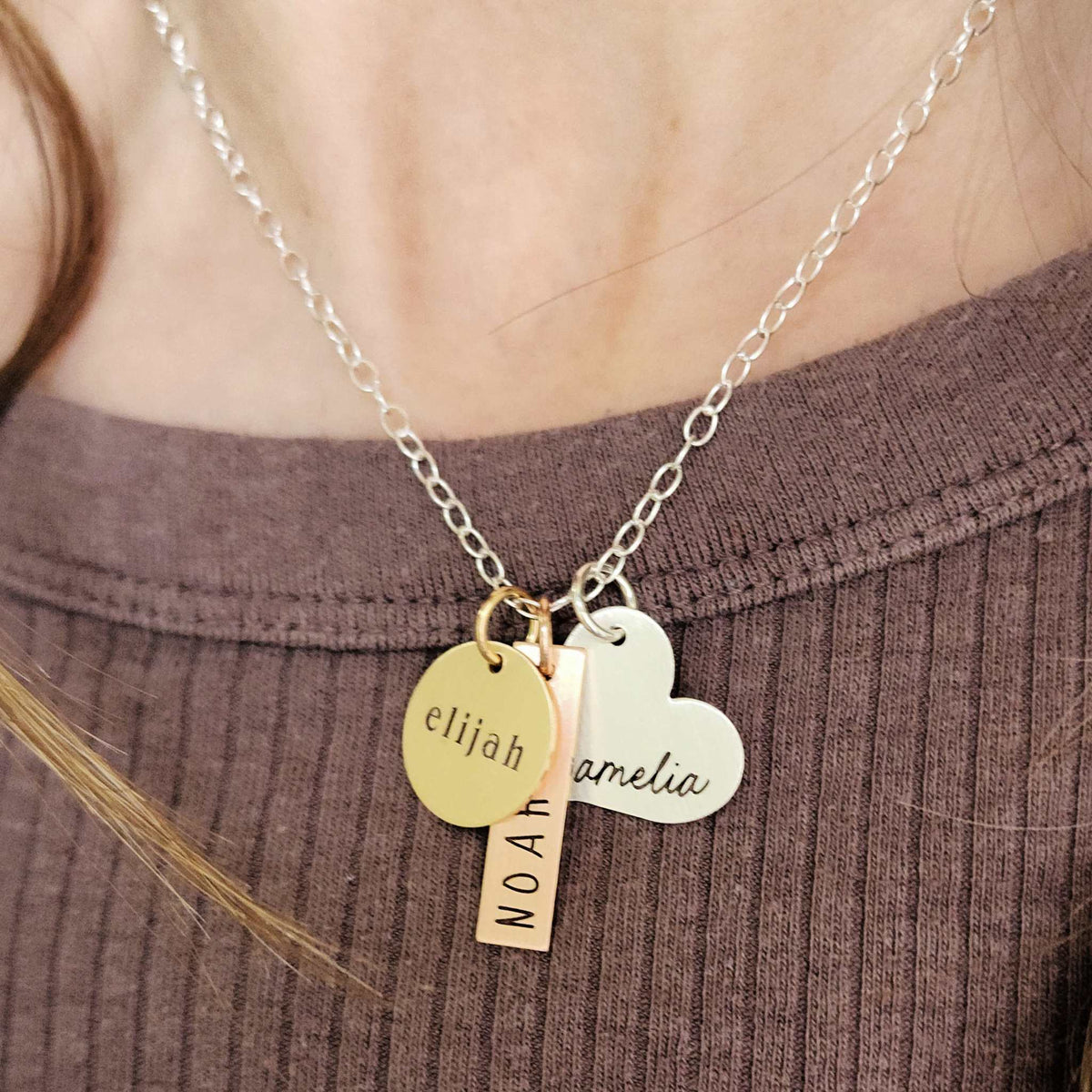 Three Names Necklace - Going Golden