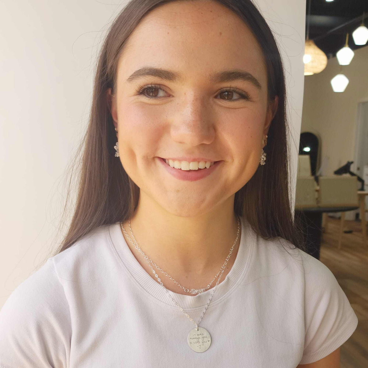 Handwriting Signature Necklace - Going Golden