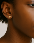 Dainty Cross Stud Earring
