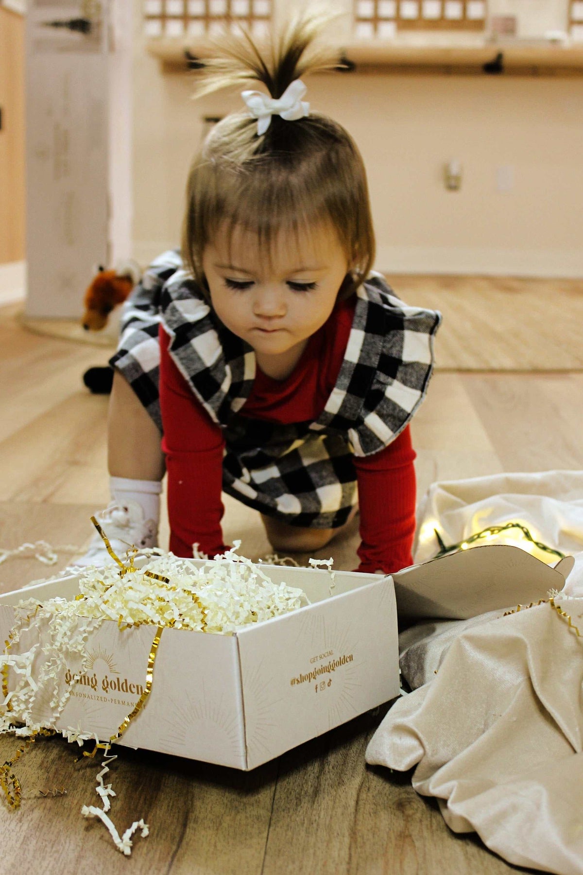 First Year Baby Milestone Ornaments - Going Golden