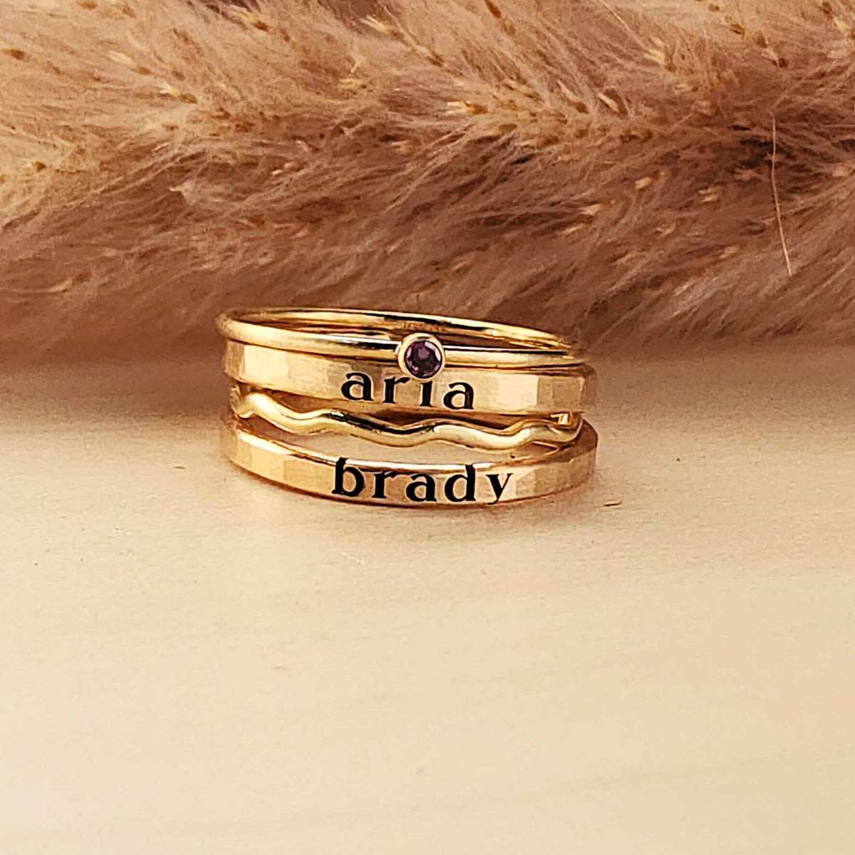 The Georgie Stacking Ring Set - Going Golden