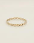 Woven Twist Ring - Going Golden