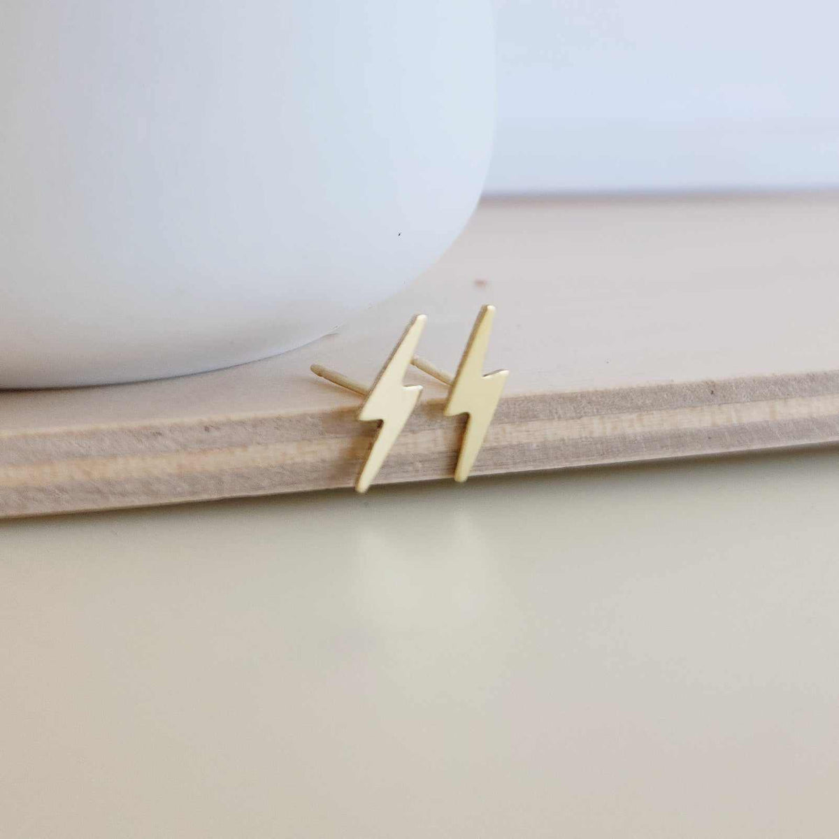 Lightning Earrings - Going Golden