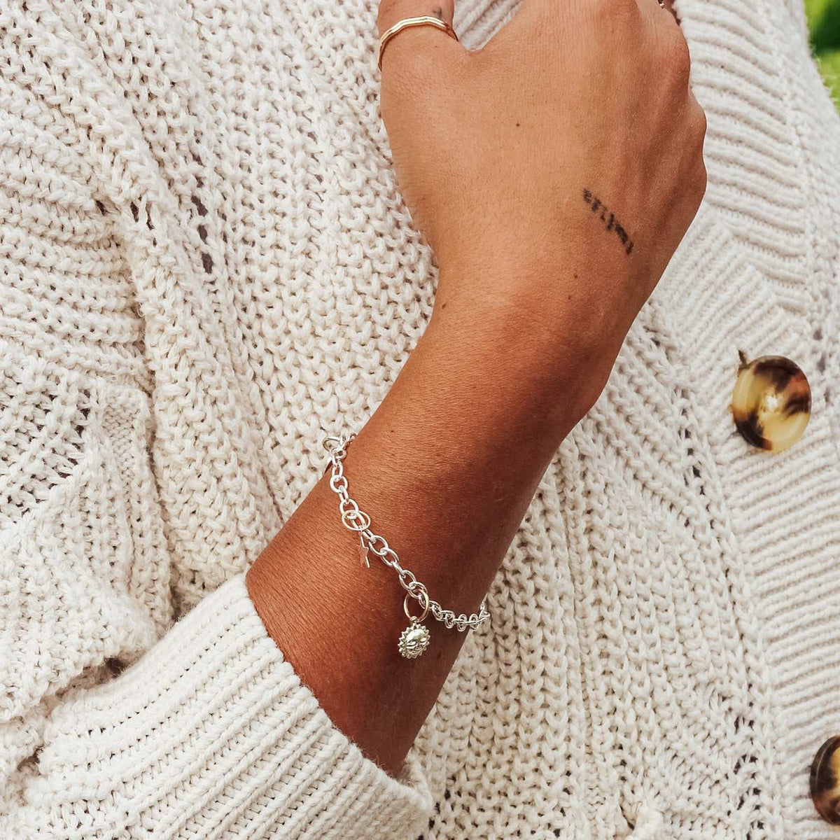 Silver Charm Bracelet - Going Golden