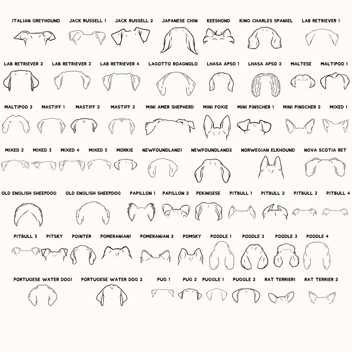 Dog Ear Ornament - Going Golden