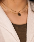 Oval Name Necklace - Going Golden