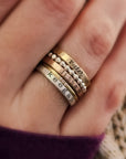 engraved stacking rings, gift for women