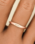 Signet Year Stacking Ring
