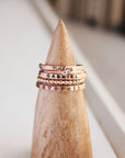 The Sienna Personalized Family Ring Stack