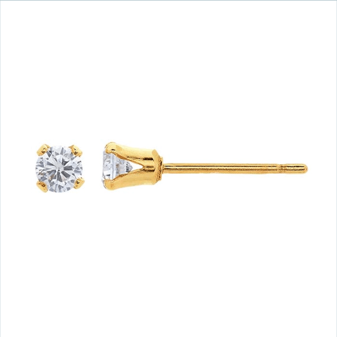 Birthstone Stud Earrings - Going Golden