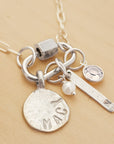 silver carabiner charm