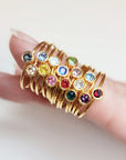 Stackable Class Ring Set - the Lucy