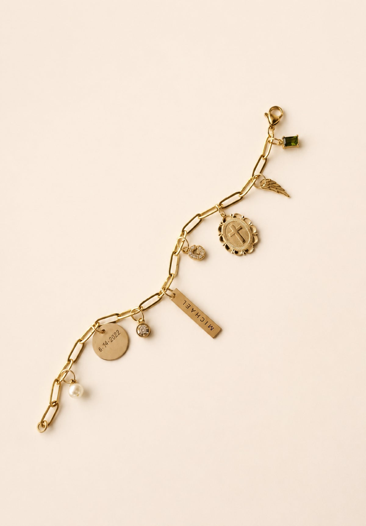 Gold Charm Bracelet