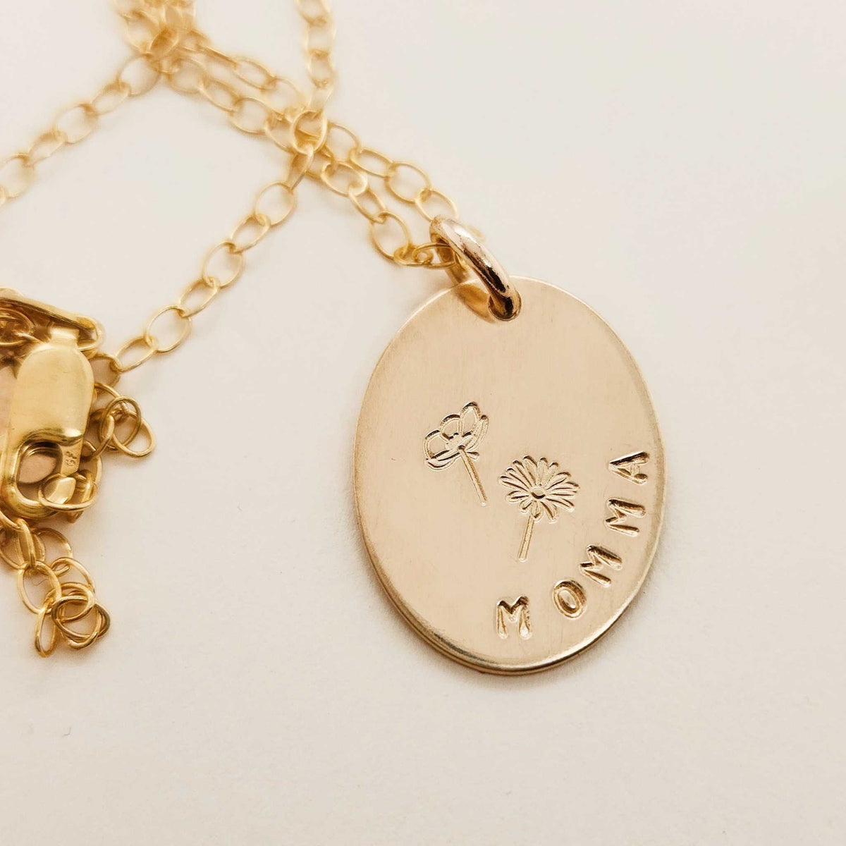 Mom or Grandma Necklace - Going Golden