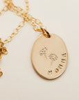 Mom or Grandma Necklace - Going Golden