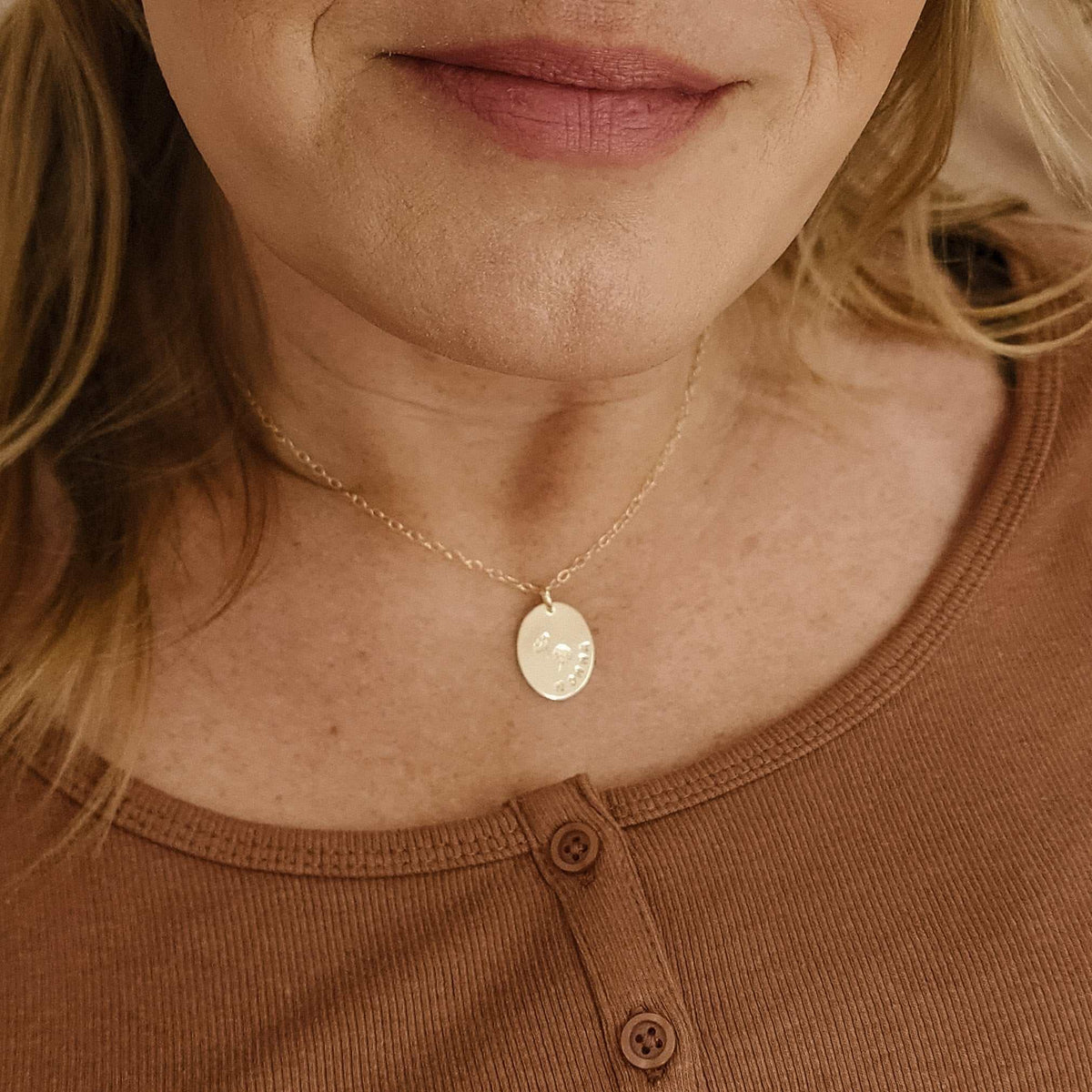 Mom or Grandma Necklace - Going Golden