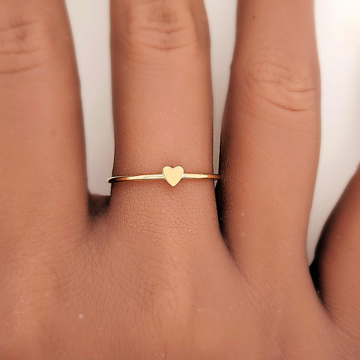 Mini Heart Ring - Going Golden