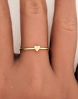 Mini Heart Ring - Going Golden