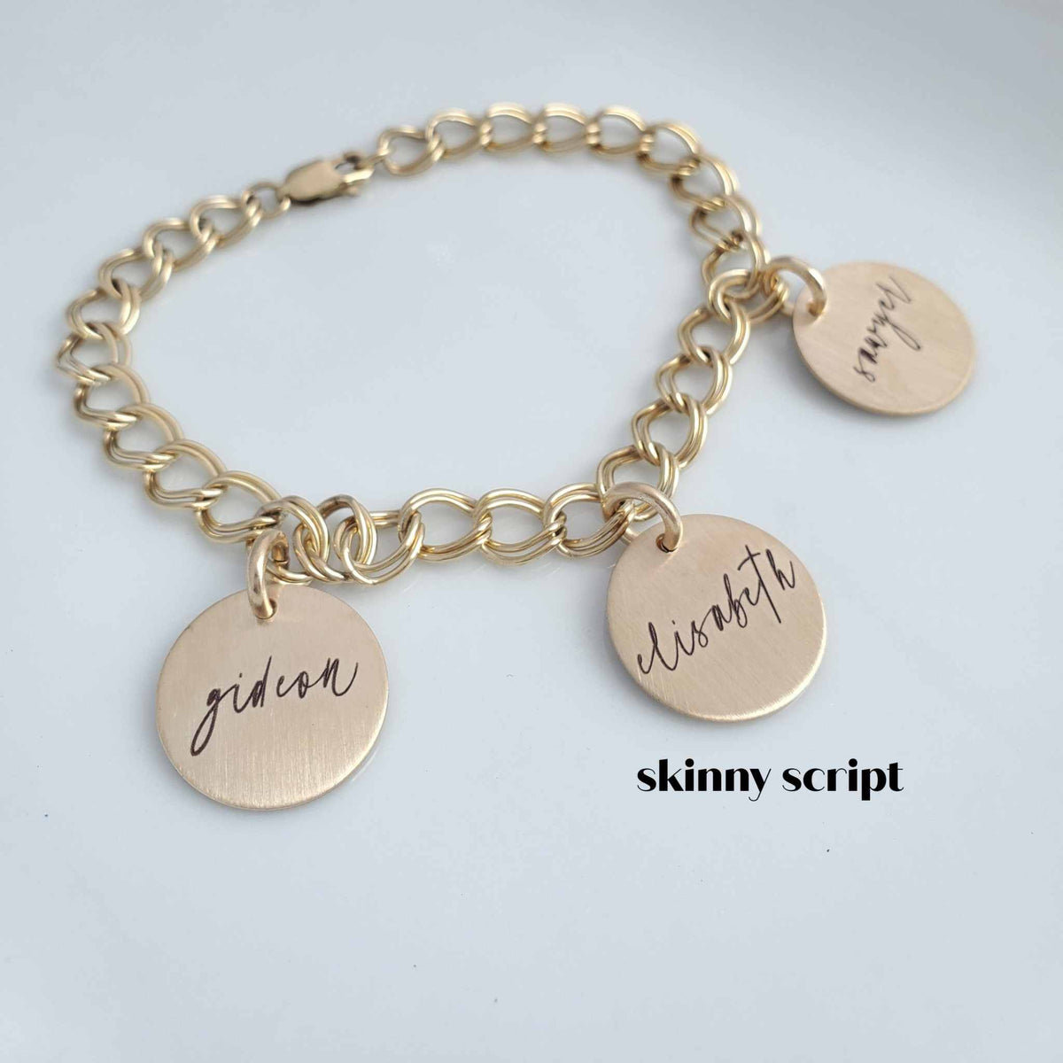 Personalized Name Charm Bracelet - Going Golden