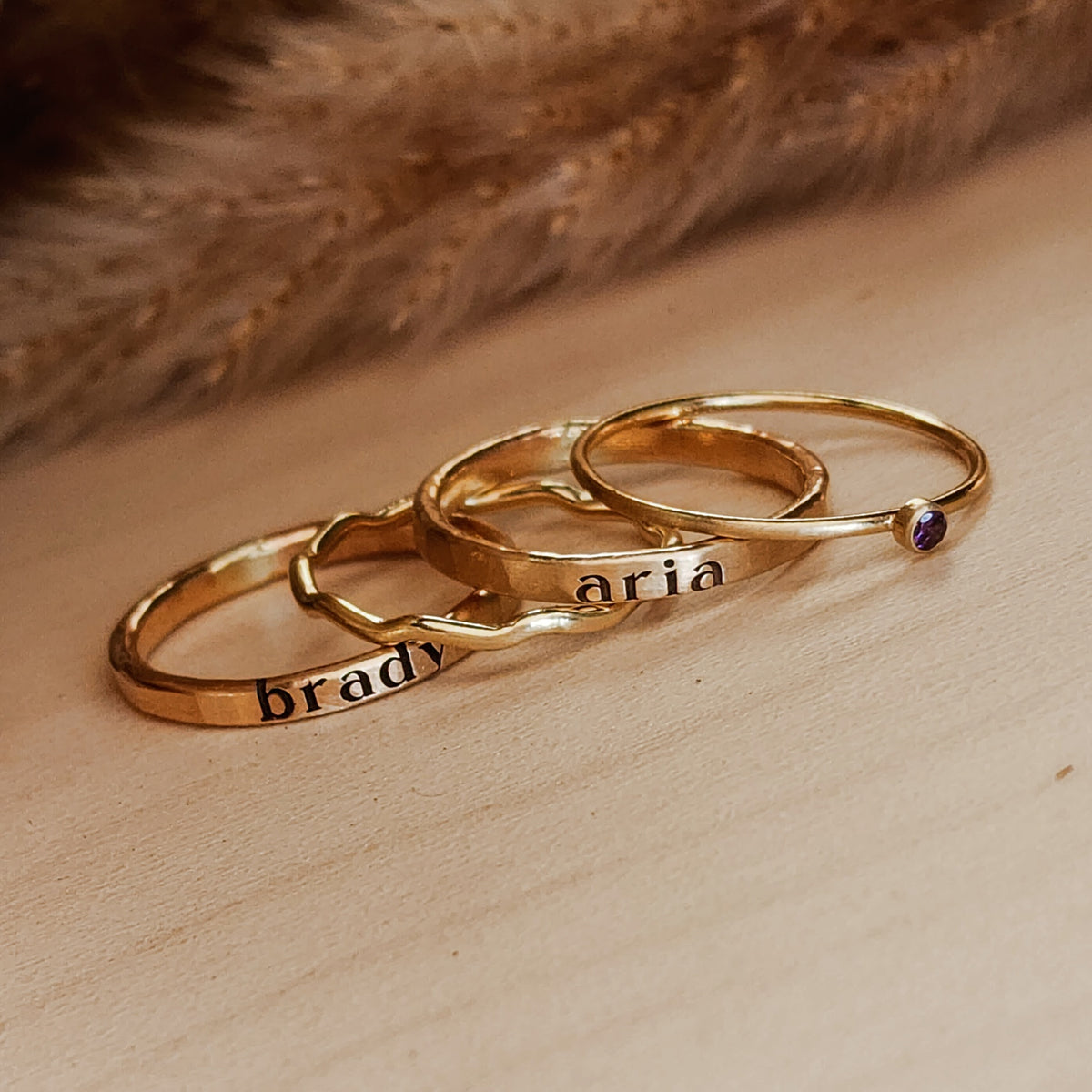 The Georgie Stacking Ring Set - Going Golden