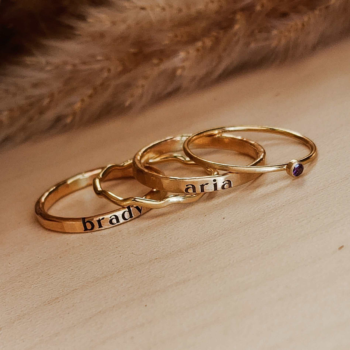 The Georgie Stacking Ring Set - Going Golden