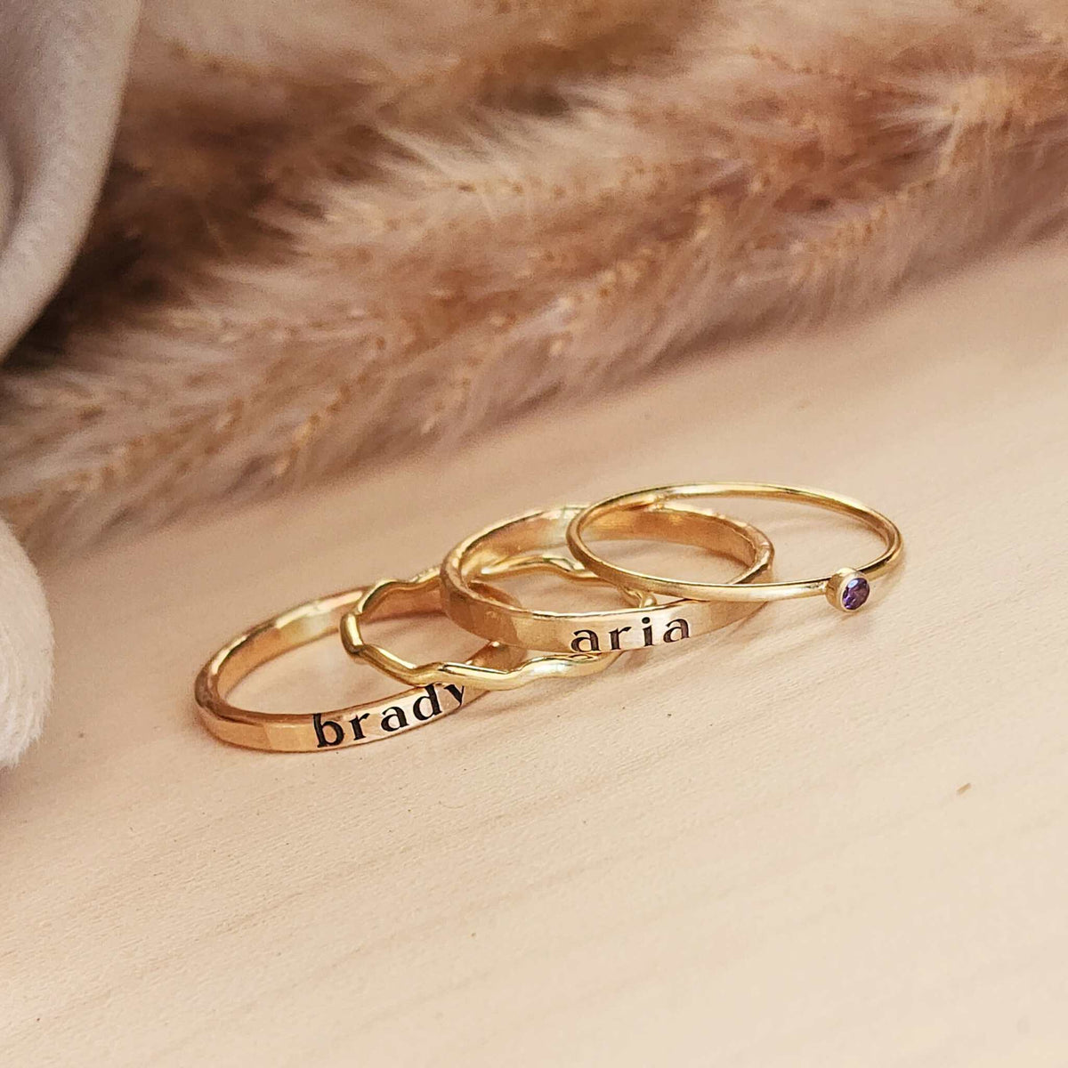 The Georgie Stacking Ring Set - Going Golden