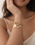 Gold Carabiner Paperclip Charm Bracelet - Going Golden