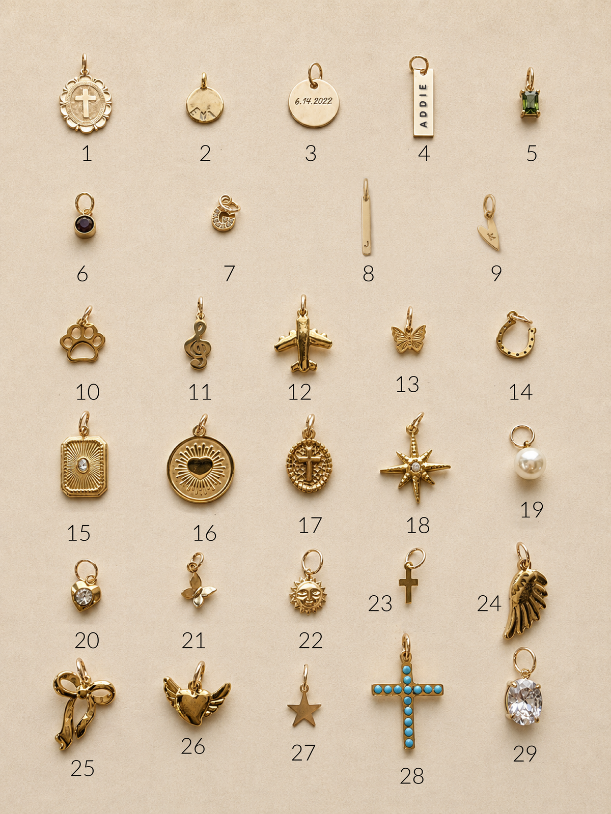 Gold Charm Bracelet