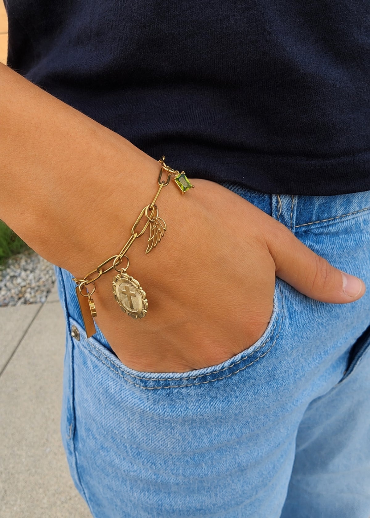Gold Charm Bracelet
