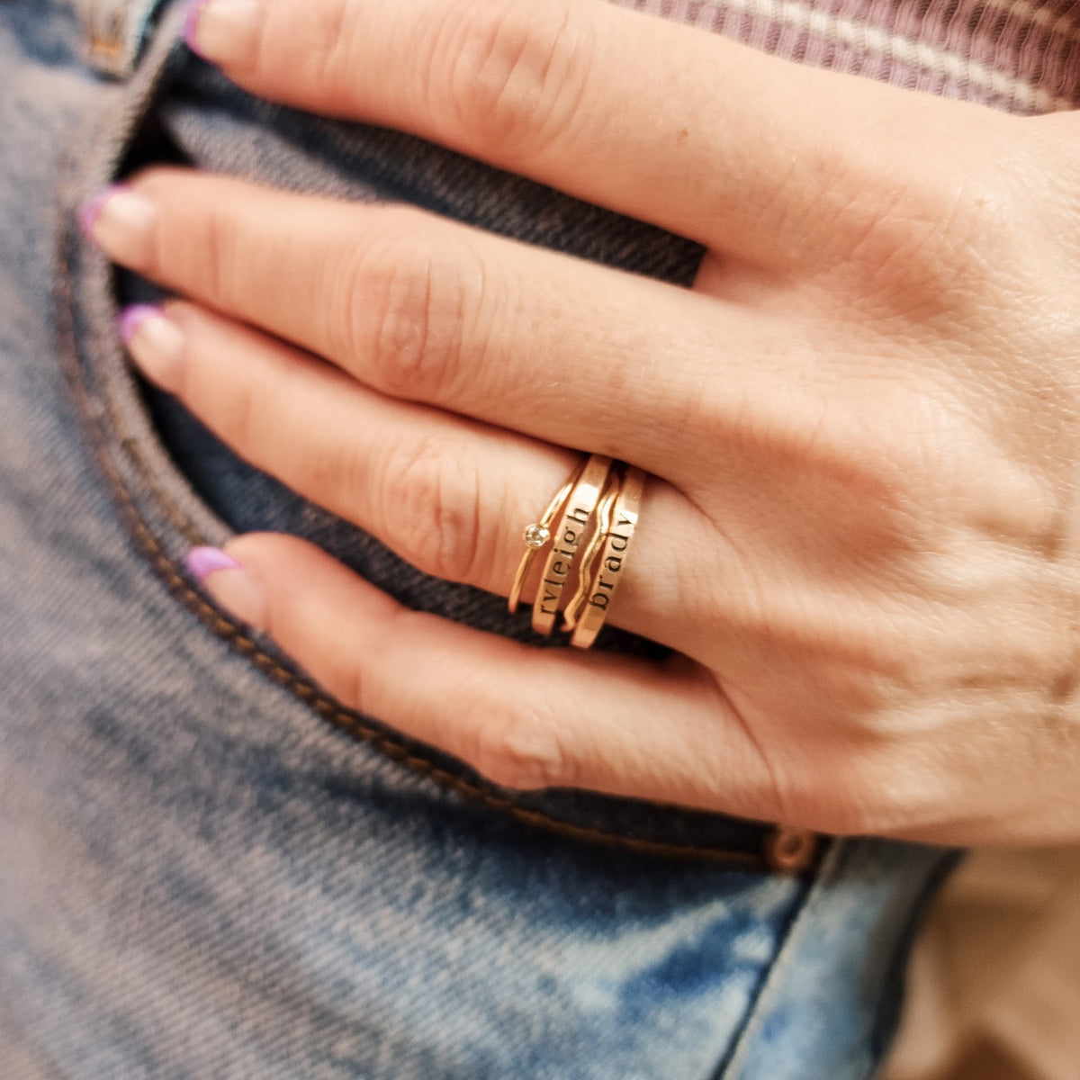 The Georgie Stacking Ring Set - Going Golden