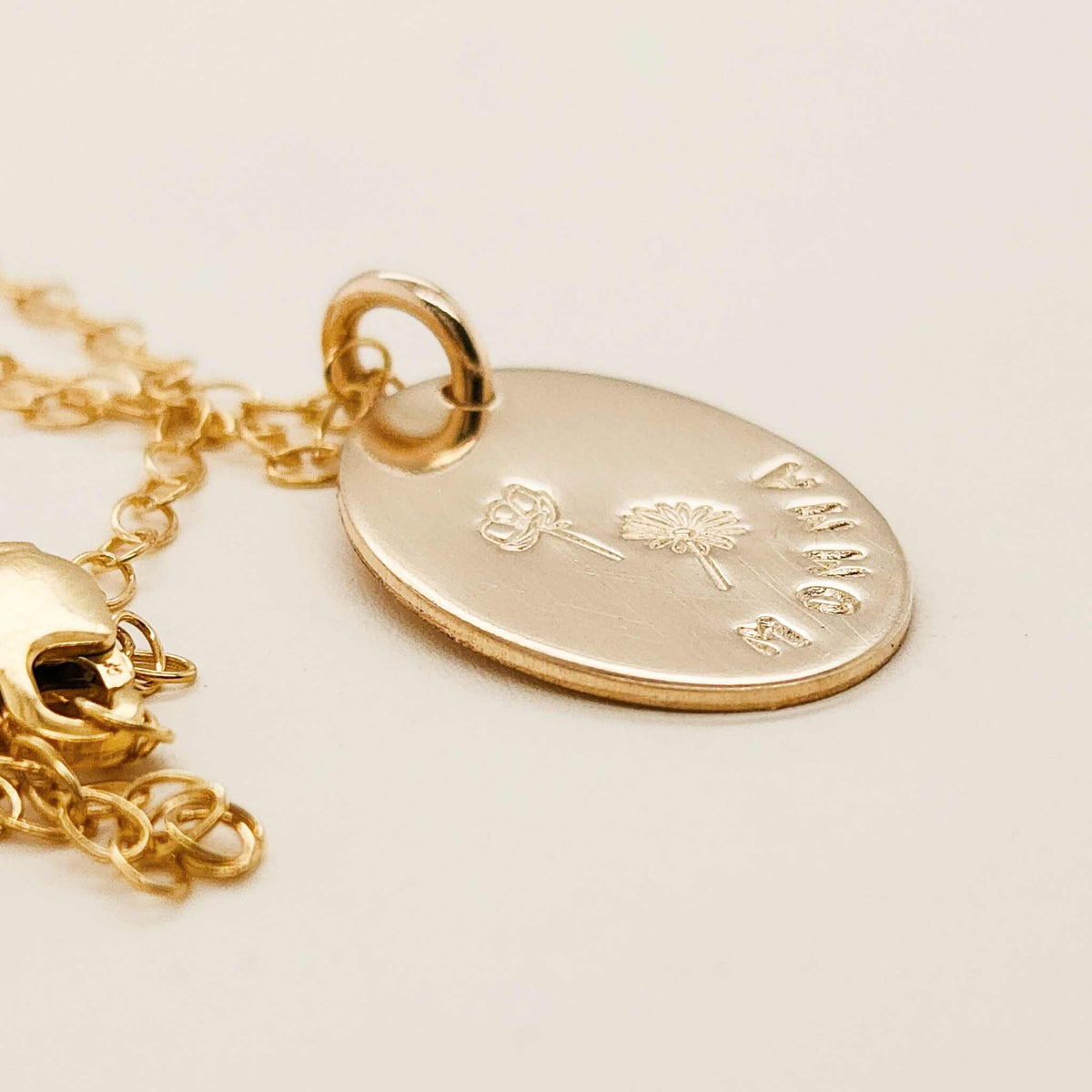 Mom or Grandma Necklace - Going Golden