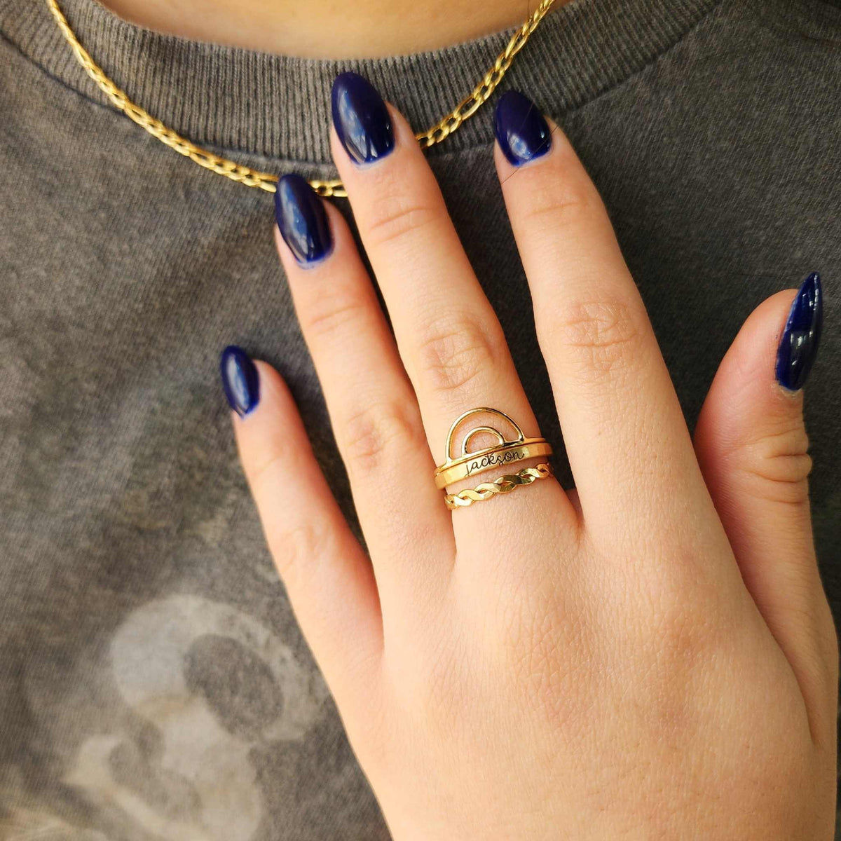The Maren Stacking Ring Set - Going Golden