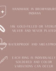 October Stacking Birthstone Ring