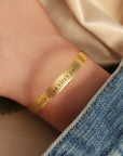 Custom Name Cuff Bracelet